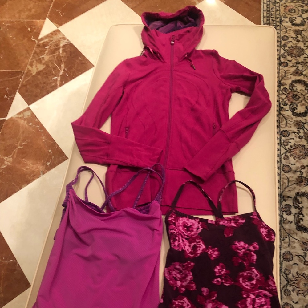 Lululemon and Lucy Raspberry Set - size 4-6